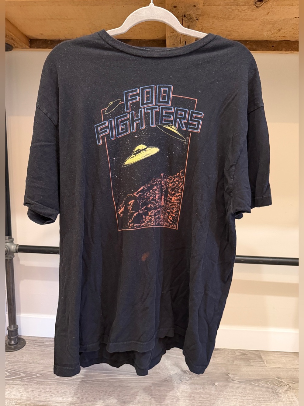 Men’s Black Graphic FOO FIGHTER Tour T-Shirt XXL